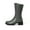 GREY/PU, variant on Women's Riding Combat Motorcycle Mid Calf Winter TRULY CAMEL/PU Size 9.5
