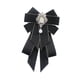 thumbnail image 2 of Broche con lazo de cinta, broche de pajarita, broche con lazo preanudado, broche decorativo moderno para dama Negro, 2 of 9