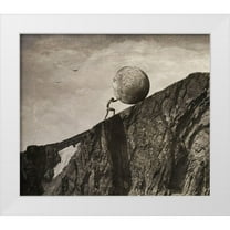 Hummel, Jeffrey 30x26 White Modern Wood Framed Museum Art Print Titled - Sisyphus