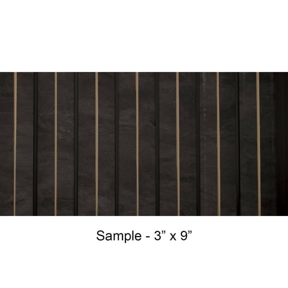 MG-1505 Gilded Peaks Slate Polystyrene Wood Slat Walls 3 in x 9 in Sample - 1 Piece