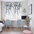 thumbnail image 4 of Blue Grey Eucalyptus Kitchen Curtains Window Panels, Watercolor Spring Weeping Botanical Insulated Window Treatment Curtain, Grommet Curtains for Bedroom/Living Room/Bathroom, 2 Piece 52"Wx72"L, 4 of 8