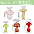thumbnail image 3 of Glasseam 3.6” – 4.5” Mushroom Propagation Multicolor Glass Vase, Set of 5, 3 of 6