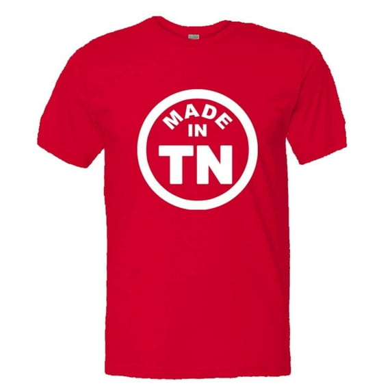 PleaseMeTees™ Mens From Born Made In Tennessee TN Logo Label HQ Tee