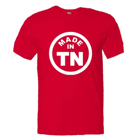 PleaseMeTees™ Mens from Born Made in Tennessee TN Logo Label HQ Tee
