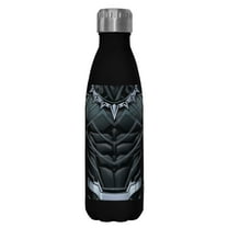 Marvel Black Panther Costume Stainless Steel Water Bottle Black 17 oz.