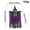 Purple, variant on Halloween Gauze Skeleton Witch Hanging Decor - Spooky Skull Wizard Ornament Front Door Window Porch Indoor Outdoor Wall Ornament