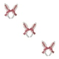 thumbnail image 4 of maskred Cerceau de Cheveux Confortable pour les Filles Profiter à la Mode et Confortable Porter Mignon Rouge + Blanc 3Set, 4 of 6
