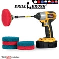 thumbnail image 4 of Drill Brush - Drill Attachment - Kitchen - Bathroom - Power Scrubber Pads - Stove - Cleaning Pads - Cooktop - Oven Rack - Kitchen Sink - Bath Mat - Bathroom Sink - Shower Cleaner - Vinyl Flooring, 4 of 7