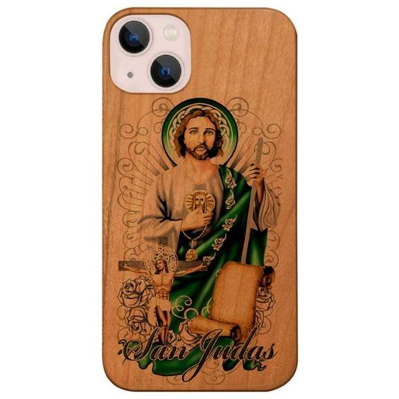 San Judas 2 - UV Color Printed Phone Model: iPhone 15 Plus, Color: Cherry