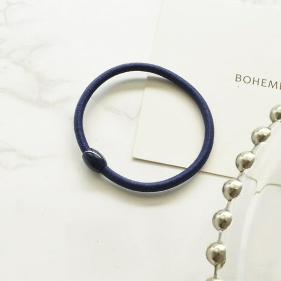 PAMINGONO 7pcs Simple Hair Tie Durable Rubber Bands For Ponytail Holders Cameo Brown For Women