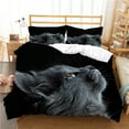 thumbnail image 1 of Bed Cover Set Black Home Textiles 3D Cat Printed Vintage Newly Fashion Bedding Cover Suit ,Twin (68"x86"), 1 of 5