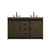 Elegant Kitchen and Bath Austin 54 Inch Double Bathroom Vanity In Expresso