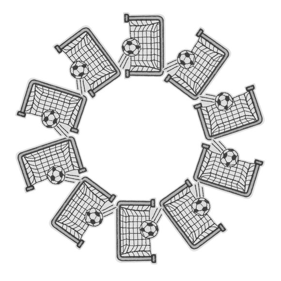 Nestingho 10Ud Parche De Hierro Para Sombreros Y Ropa Con Bordado De Fútbol