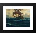 thumbnail image 2 of Michael Zeno Diemer 24x19 Black Modern Framed Museum Art Print Titled - The Flying Dutchman, 2 of 5