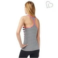 thumbnail image 2 of Aeropostale Womens Mixed Stripe Tank Top, Black, Juniors, Large, 2 of 3