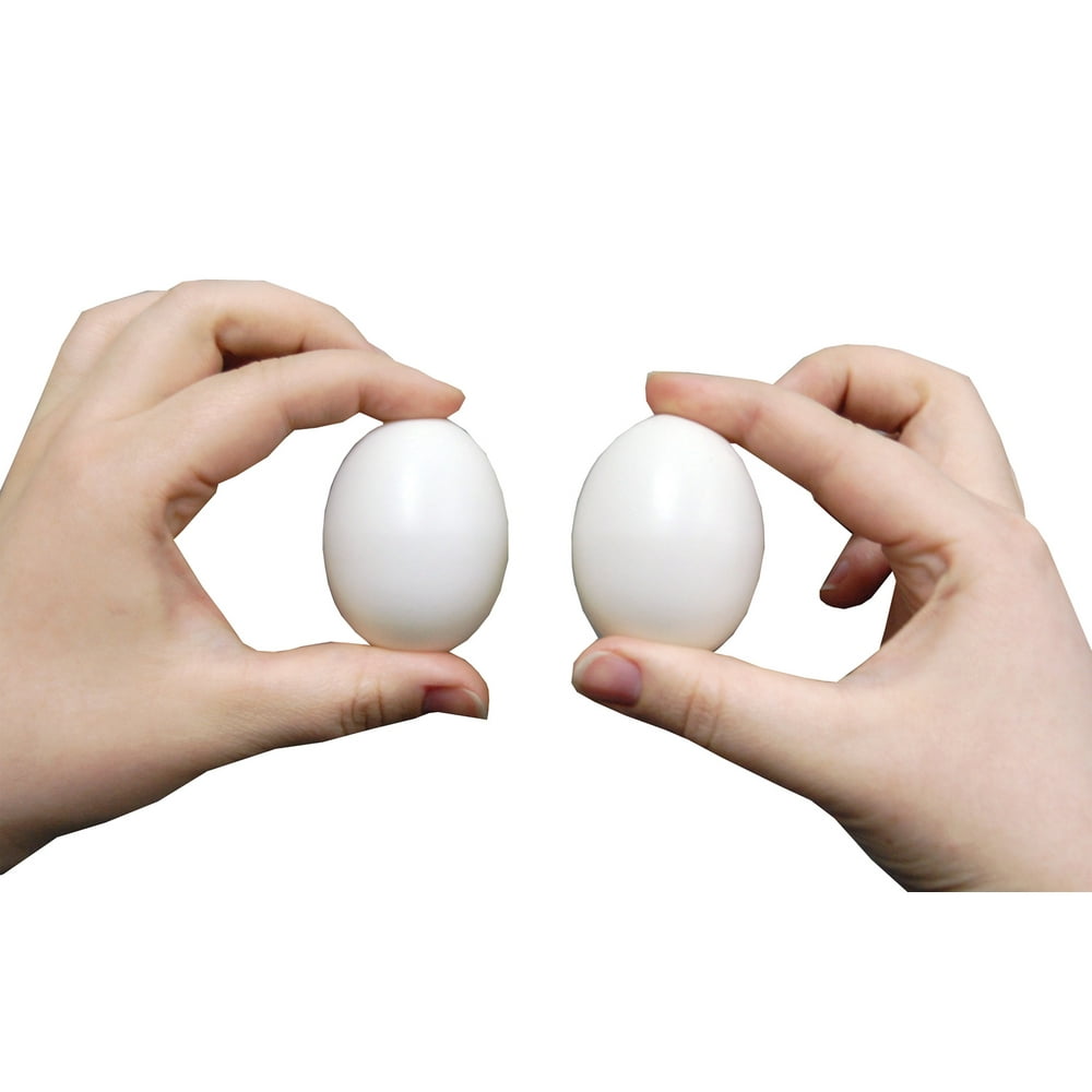 Novelty Joke and Tricks Joke Fake Eggs 2.5in Novelty Toy, White, 2 Pack