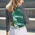 thumbnail image 5 of Lsque Peacock And Flowers Pattern Canvas Daypack, Durable Backpack, High-quality Versatile Backpack,Vintage Compact Backpack-Medium, 5 of 6