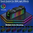 thumbnail image 2 of Beboncool PS5 Controller Charger Dual Fast Charging Dock with 9 LED Light Modes for PS5 DualSense Controllers, 2 of 8