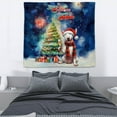 thumbnail image 3 of Merry Christmas and Happy New Year Santa Bull Terrier Holiday Xmas Winter 2025 Tapestry Bully Dog Lovers Gifts Idea Wall Hanging Backdrop Home Decor - 00024, 3 of 5
