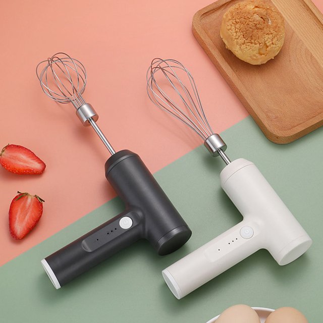Raindrops 1 Set Food Mixers Wireless Electric Mixer Stainless Steel Egg Beating for Home Users