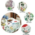 thumbnail image 5 of Floral Tablecloth Spring Summer Wild Flower Butterfly Tablecloths Rectangle 60x84inch Table Cloth Waterproof Wrinkle Resistant Table Cloth for Dining Holiday Parties,Indoor and Outdoor Dining, 5 of 5