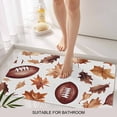 thumbnail image 6 of Fall Maple Leaf Football Doormat Outdoor Entrance 24"x36", Autumn Farmhouse Vintage Absorb Moisture Dirt Door Mats, Non-Slip Rubber Backing Floor Mats Indoor, Low-Profile Front Door Rugs, 6 of 9