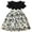 Black, variant on Miqool Toddler Girls Dress Flower Girls Crew Neck Ruffled Short Sleeve Ribbed A-Line Tulle Belted Wedding Party Princess Dresses for Kids 3-10 Years