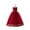 Deep Red, variant on Elegant Princess Girl Dress Long Tulle Gown Flower Girls Evening Gown Dress