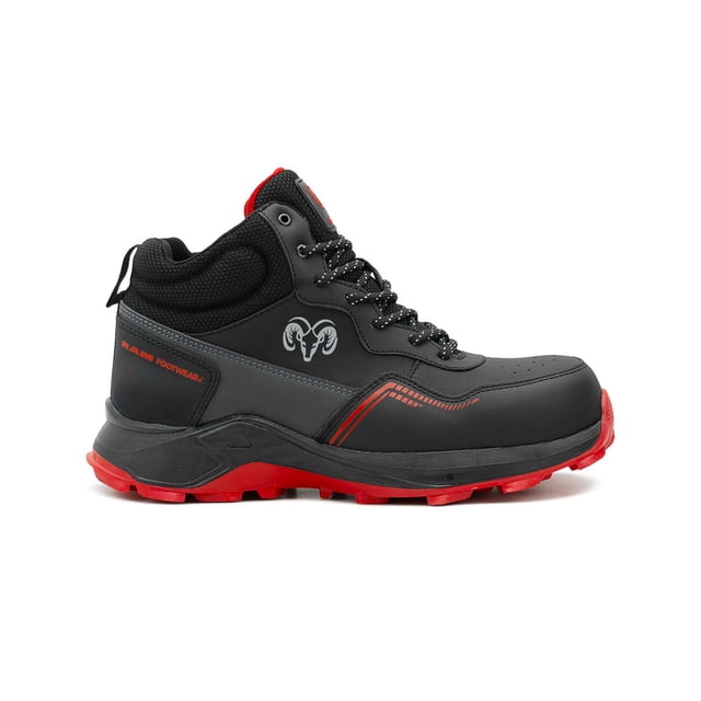 Botas Ram Industrial Casquillo Poliamida Seguridad Trabajo negro