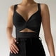 thumbnail image 2 of Gibobby Mujeres Strappy Bowknot Color sólido Sexy Strappy Hollow Out Slim Fit Chaleco espalda abierta Tirantes(Negro,XG), 2 of 5
