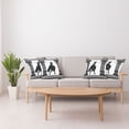 thumbnail image 4 of Ambesonne Retro Throw Pillow Cover 4 Pack, Warrior Ready Attack, 24", Black White, 4 of 7