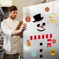 thumbnail image 6 of Christmas Snowman Refrigerator Sticker Set Cute Snowman Fridge Stickers Decoration for Fridge Wall Door Party Supplies Home Decoration, 6 of 7