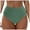 Light Green, variant on vigerkar Women High Waisted Bikini Bottoms Tummy Control Swimsuit Bottoms Ruched Full Coverage Quick-Dry Swim Bottom Navy, S