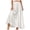 White, variant on Womens Maxi A-Line Long Skirt Casual High Waist Flowy Skirts with Pockets Full Ankle Length Swing Elegant Dressy Casual Work Solid Long Skirts