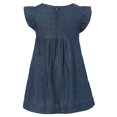thumbnail image 2 of Richie House Girls' Denim Dress with Matching Embroidery RH1920, 2 of 2