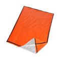 thumbnail image 1 of 1Pcs Orange Rectangular PE Aluminum Film Sleeping Bag for Camping Thermal Insulation 60x84in, 1 of 8