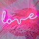 thumbnail image 2 of Letreros de neón con luz LED de amor para niños, ideal como regalo decorativo para pared, habitación, boda, fiesta, bar, pub, hotel, playa o cualquier otro lugar (rosa), 2 of 5