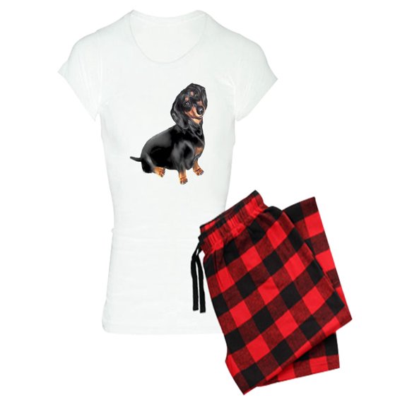 CafePress - Black Tan Dachshund - Women's Light Pajamas