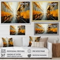 thumbnail image 4 of Designart "Yellow Train Translucent flow II" Transportation Floater Framed Wall Decor, 4 of 7
