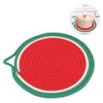 thumbnail image 4 of Aislamiento Térmico Redondo Mantel De Mesa Protector Mantel De Fruta Ampliamente Utilizado Aspecto Exquisito Cojín De Mesa De Hilo De Algodón Para Restaurante De Cocina Casera Eigraketly HA025805-04, 4 of 7