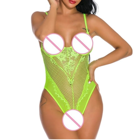 Levmjia Women s Babydoll Lingerie Plus Size Women Sexy Underwear Corsets Lace Muslin Corset Underwear Bodysuit