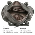 thumbnail image 5 of Dasein Women Soft Vegan Leather Barrel Bags Large Top Handle Totes Satchel Handbags Shoulder Purse, 5 of 8