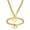 gold, variant on Stainless Steel Chain Heart Toggle Choker Bracelet Necklace Set for Womens Fashion Valentine