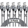 thumbnail image 1 of Cable de carga etguuds USB-A a USB-C, paquete de 5 unidades, para iPhone, color gris, 1 of 8