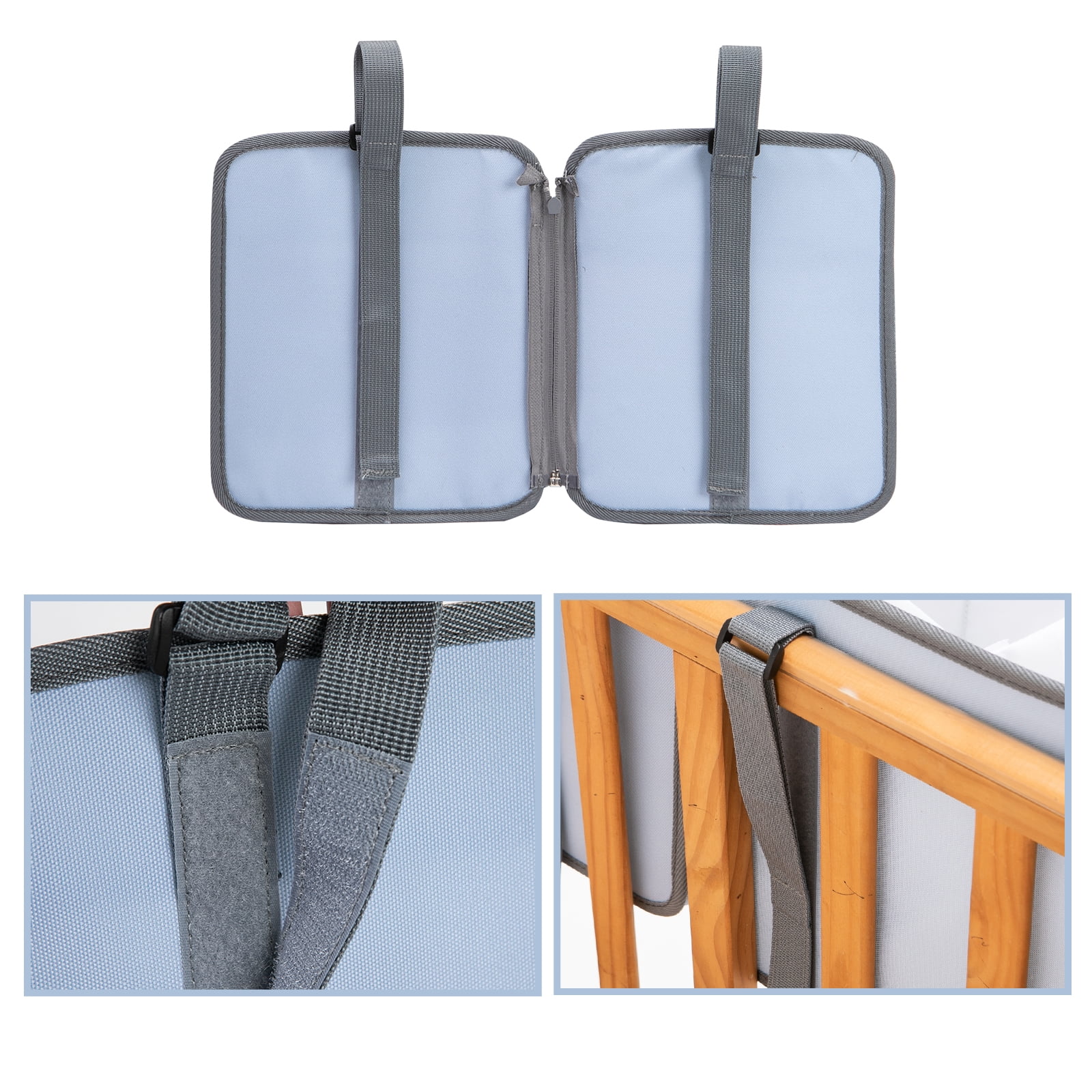 Baby Stroller Organizer Bag Bedside Caddy Diaper Storage Bin Hanging Storage Bag for Baby Bed/Baby Cart