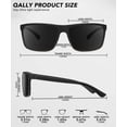 thumbnail image 4 of Lentes de Sol QALLY Polarizados para Hombre con Montura Rectangular y Protección UV400, 4 of 7
