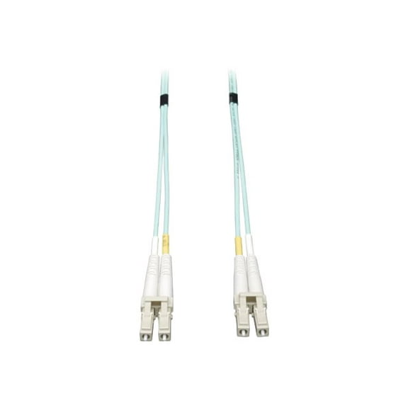 Tripp Lite 10Gb Duplex Multimode 50/125 OM3 - LSZH Fiber Patch Cable, (LC/LC) - Aqua, 6M (20-ft.)