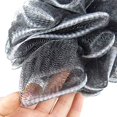 thumbnail image 3 of Shower Puff 4 Packs, 60g/pcs Mesh Bath Loofa Black Body Sponges Scrubber for Bathing Clear, 3 of 7