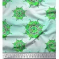 thumbnail image 1 of Soimoi Poly Georgette Fabric Mandala Kaleidoscope Print Fabric by The Yard 52 Inch Wide, 1 of 1