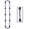 Beistle 50598-PL - Football Beads - 36 Inches - Purple- Pack of 12